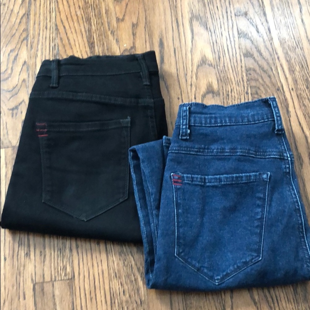 BDG high rise skinny jeans, 27W x 29L, 2 pairs